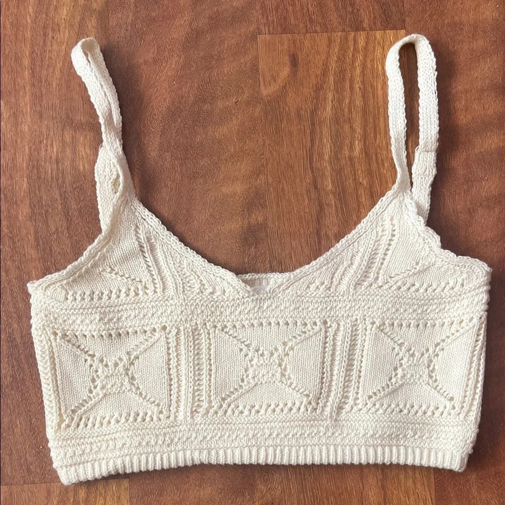 Elegant Cream Knit lined bra - Picture 3 of 16